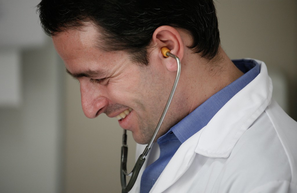 Medical checkup smile